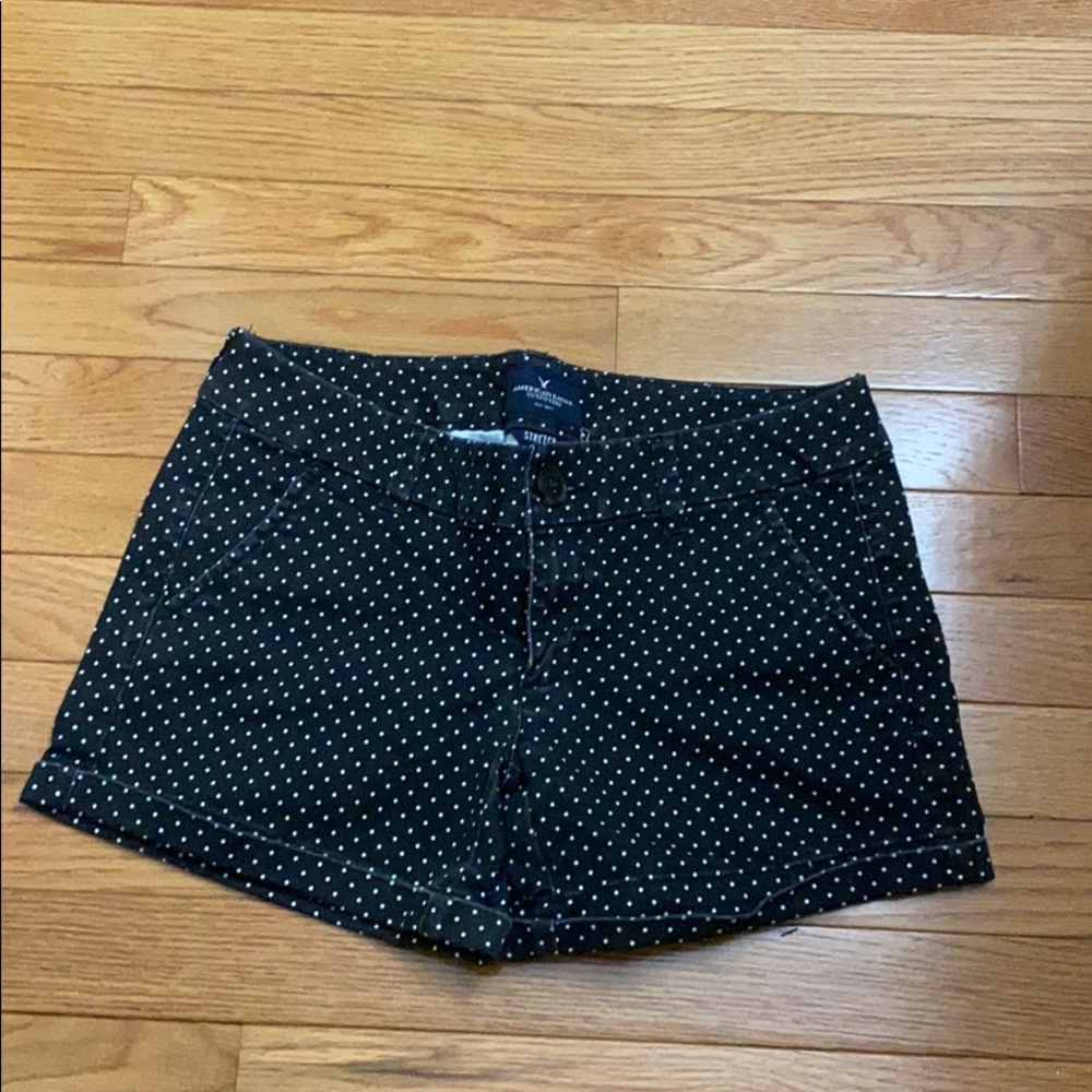 American Eagle polka Dot Midi Stretch Short